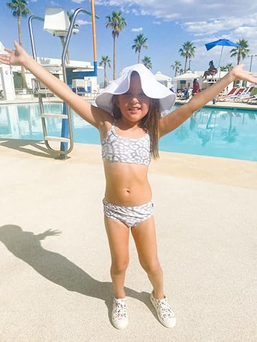 Girls Bikini Bottoms for Toddler to Teen - Pink Medium with Matching Stitch - City Threads