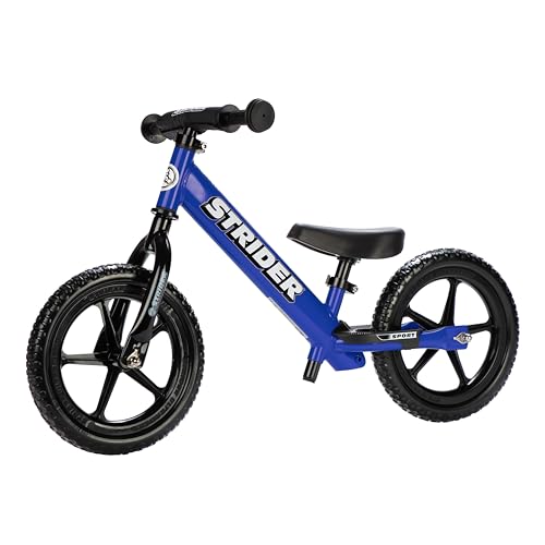 Strider 12 Sport No Pedal Balance Bike for Kids Ages 1-4, Blue