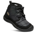 Kids Waterproof Quilted Mid Height Boots - Black/Black, Big Kid