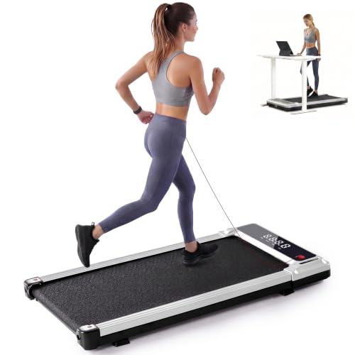 KMFurnila 3-in-1 Under Desk Treadmill for Home Office Portable Walking Machine
