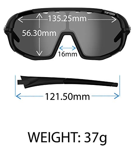 Sledge Sunglasses – Crystal Orange / Clarion Blue AC Red / Clear, Full-Frame Shield