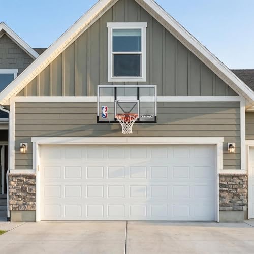 Lifetime 48-Inch Shatterproof NBA Backboard & Slam-It Pro Rim Basketball Hoop - Wall, Roof, or Pole Mount