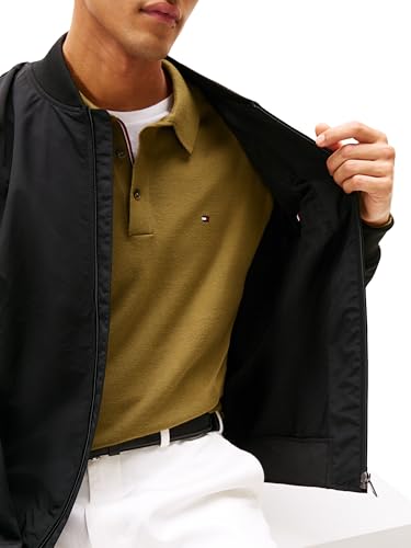Tommy Hilfiger Men's Black Lightweight Waterproof Bomber Jacket Medium