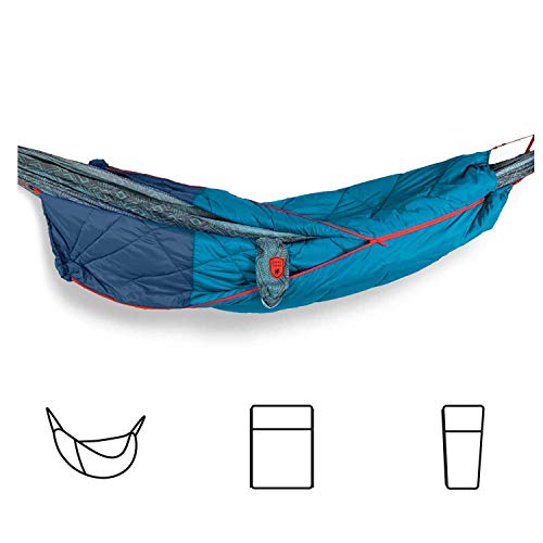 Grand Trunk ThermaQuilt Hammock Underquilt Blue/Navy Blue - Insulated Camping Accessory