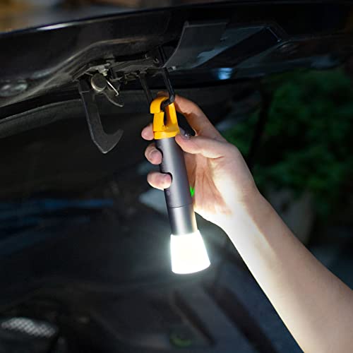 Rechargeable LED Flashlight with Zoom, 1000 Lumens, USB-C, 5 Modes, Portable Emergency & Camping Light