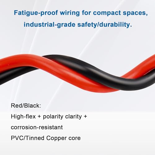 20FT 4 Gauge Marine & Automotive Tinned Copper Power Wire - Red & Black