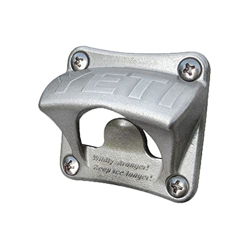 Wall or Cooler Mounted Bottle Opener - Rugged Stainless Steel Design