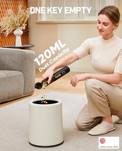 Fanttik V8 Mate Cordless Car Vacuum Black - Portable Mini Handheld with 13000Pa Suction
