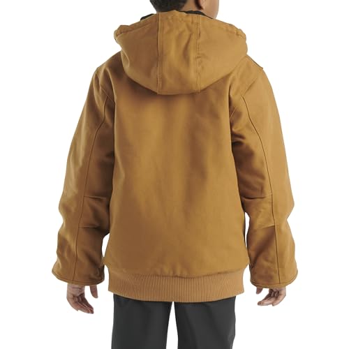 Carhartt Boys' Insulated Canvas Active Jacket Small Brown - Warm Durable Outerwear