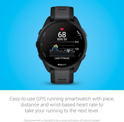 Garmin Forerunner 165 GPS Running Watch with Heart Rate & AMOLED Display