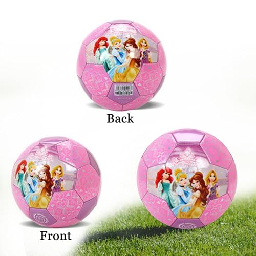 Mini Soccer Ball for Kids Size 3 Cartoon Outdoor Toy - Princess Variation