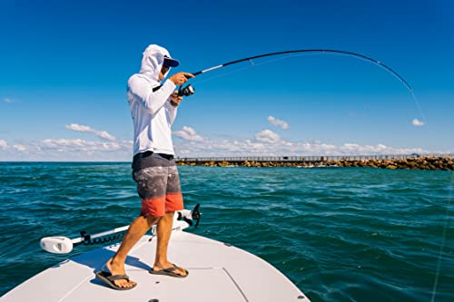 PENN 7’ Pursuit IV 2-Piece Fishing Rod and Reel (Size 4000) Inshore Spinning Combos, 7’, 1 Graphite Composite Fishing Rod with 5 Reel, Durable and Lightweight, Black/Silver