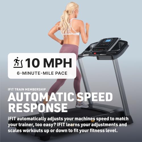 NordicTrack T6.5S Treadmill Console for Home Workout - Black, Foldable & iFIT Compatible