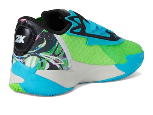 Puma Mens Scoot Zeros II Basketball Shoes Bright Aqua Feather Gray 9