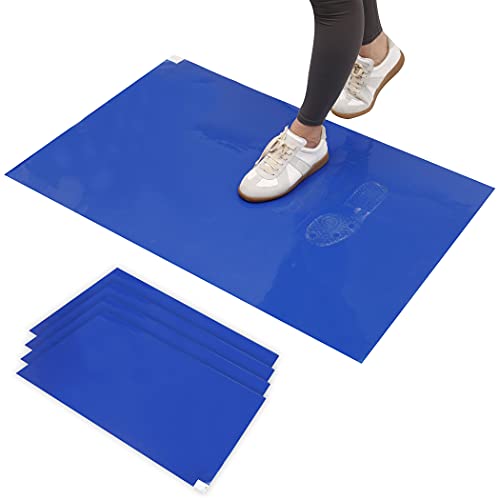 24 x 36 Adhesive Mats (150 Sheets) - Blue Tack Mats for Dust Removal - for Lab, Home, Construction - Variation: 24x36 Inch Blue