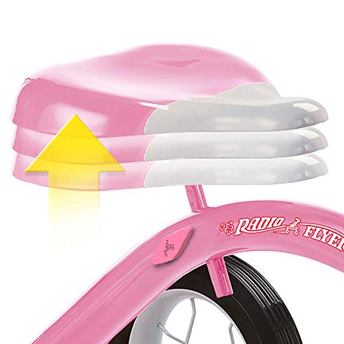 Radio Flyer Classic Pink Tricycle for Ages 2-4 with Bell - Split Single Deck Pink