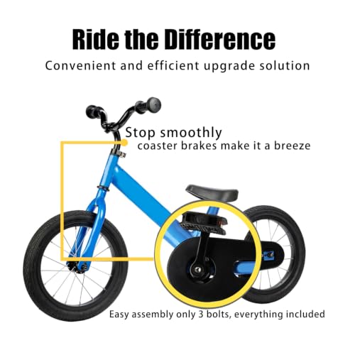 Pedal Conversion Kit for Balance Bikes - Easy Assembly, Durable Chain Guard