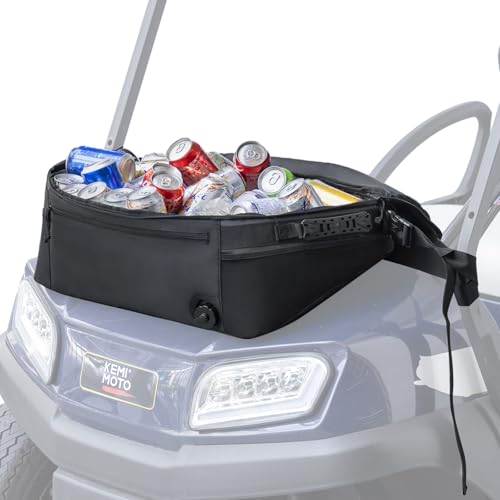 KEMIMOTO Golf Cart Cooler Bag 32L Fits 20-30 Cans Reflective PVC