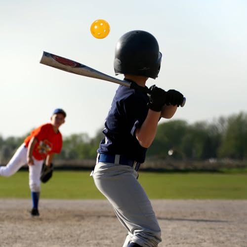 11 Inch Practice Plastic Softball - 6 Pack with Mesh Storage Bag