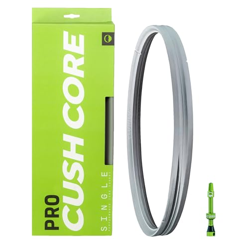 CushCore Pro 27.5-inch Bicycle Tire Inserts - Includes 2 Inserts, Valves & Rim Stickers, Fits 33-46mm Tires, Easy Installation, Trail & Mountain Bike Enhancement
