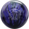 15 lbs Purple Smoke Bowling Ball with Axe Design - Minimal Hook, Spare Ready