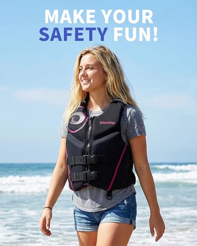 Owntop Neoprene Swim Jacket Adults Fuchsia X-Large Breathable Mesh Lining