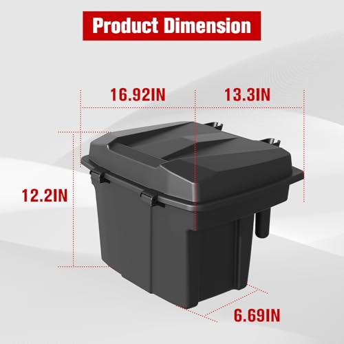 Universal Bed Storage Box for Polaris Ranger XP 1000 900 800 570 2016-2024 - Waterproof Cargo Organizer