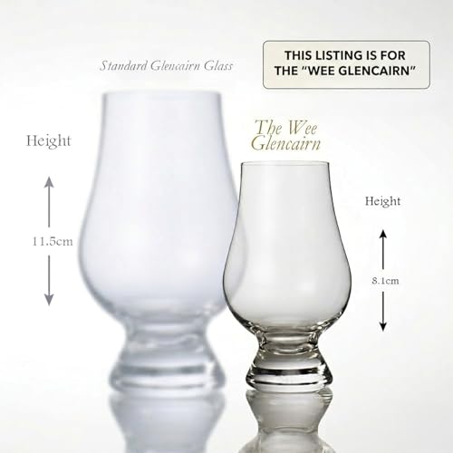Set of 12 Mini Glencairn Whiskey Glasses - Crystal Tasting Glass 3.34in