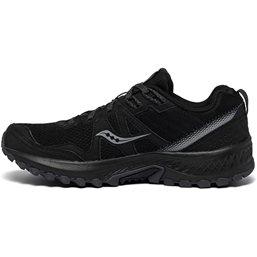 Saucony Men's Excursion TR14 Trail Running Shoes - Wide 10.5 Black Charcoal