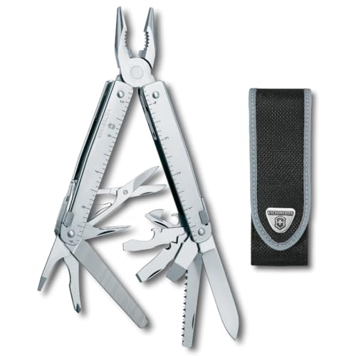 Victorinox Swiss Tool X 26-Function Multi-Tool with Nylon Pouch - Silver, Old Packaging