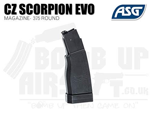 ASG Airsoft Magazine/Clip, high-Cap, Scorpion Evo 3-A1, 375 RDS