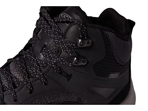 KEEN Terradora Flex Mid Waterproof Hiking Boots - 7.5 Black & Steel Grey