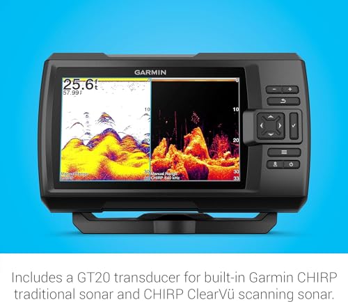 Garmin Striker Vivid 7cv Fishfinder with CHIRP Sonar & GPS - 7-inch Color Display