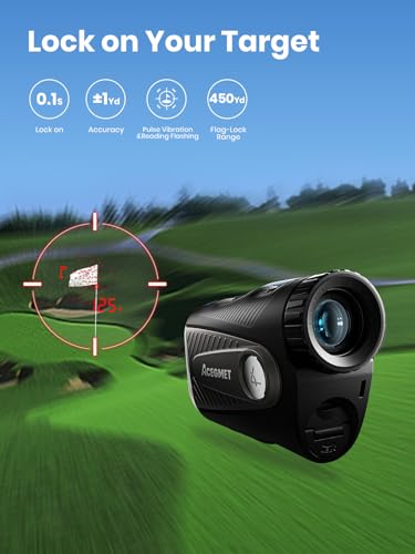 ACEGMET PFS5 Golf Range Finder 1300 Yards Slope & Triangulation Tech