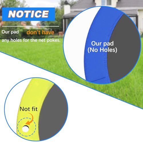 Femitu 15FT Blue Trampoline Safety Pad Replacement Thickened Foam Waterproof