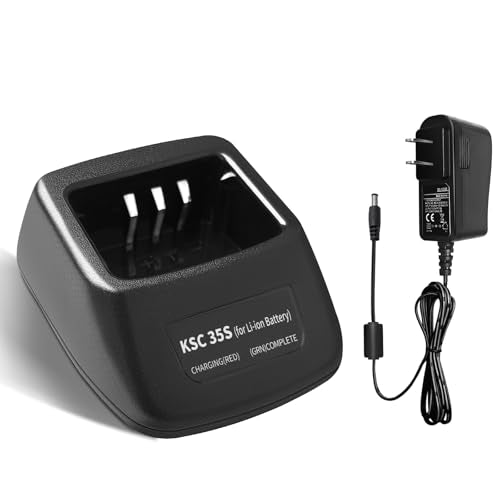 Kokorasa 5-Pack KSC-35S Rapid Charger for Kenwood Radio Batteries TK-2000 TK-3000