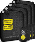 Black 4-Pack Inflatable Seat Cushions for Travel & Outdoor Use - Whispering Winds