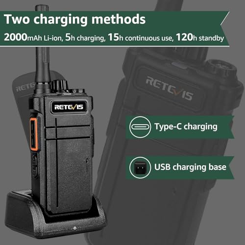 Retevis RB37 Bluetooth Two-Way Radio with Wireless Earpiece 2-Pack - Business Walkie Talkies