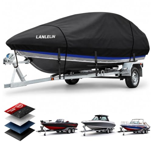 XL 19'3''-21'1'' Heavy Duty Boat Cover Waterproof Marine Grade Tarp