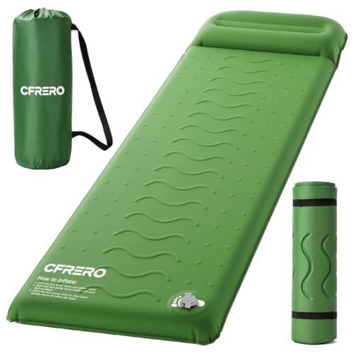 CFRERO 3-Inch Memory Foam Camping Sleeping Pad with Built-in Pump & Air Pillow