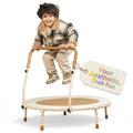 Kids Indoor Trampoline 36 Inch with Handle & Padded Jump Mat for Toddlers