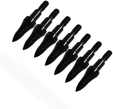 Skiennix Archery Arrow Tips - 12pcs Field Points in 75/100/125/150 Grain | 5/16 Inch Screw-In Bullet Points for Target Shooting