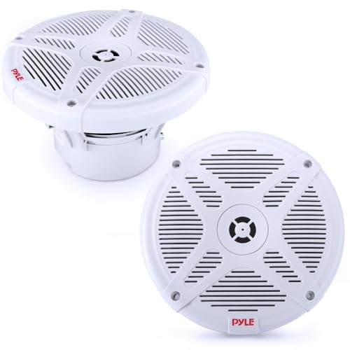 Pyle Snow 6.5-Inch Waterproof Marine Bluetooth Speakers - 600W Boat Audio