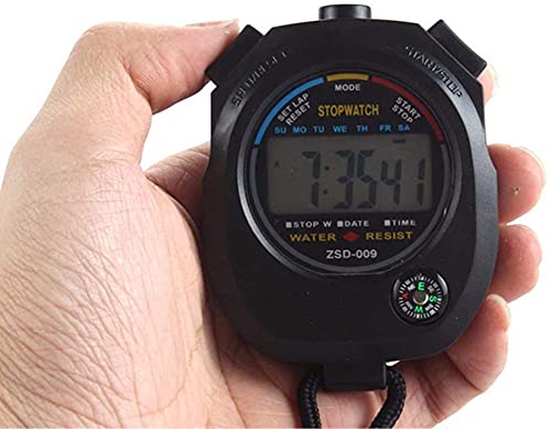 24 Pack Digital Sport Stopwatch Timer with Large Display, Date, Alarm for Coaches & Referees