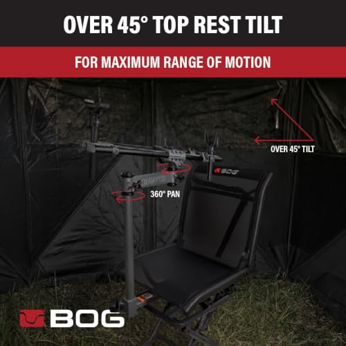 BOG Hunting Rest Chair with Adjustable Height and Swivel for Shooting Stability
