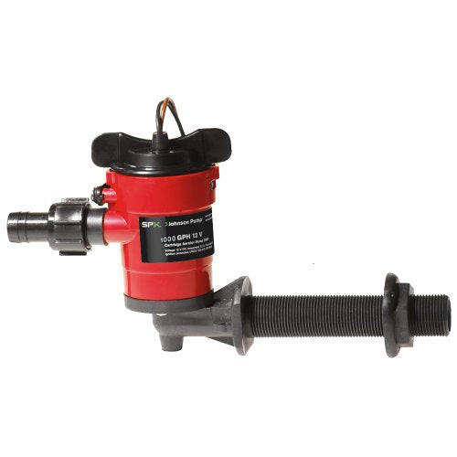 Johnson Pump 38103 1000 GPH Cartridge Aerator Pump with 90-Degree Intake