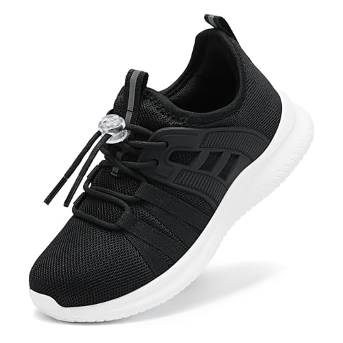 Kids Sneakers Lightweight Breathable Tennis Shoes - 12.5 Little Kid All Black