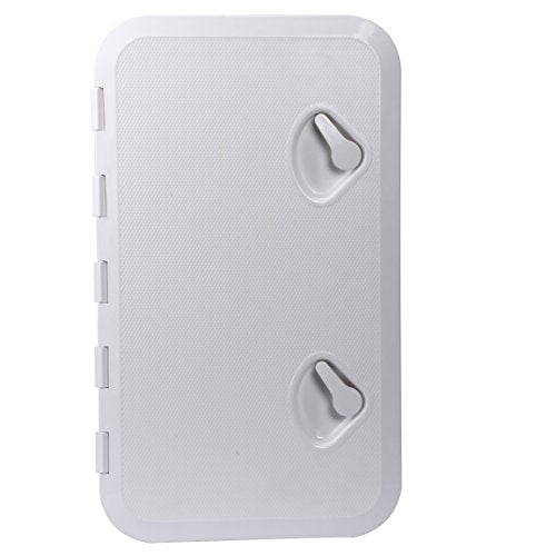 Amarine Made 24" x 14" Boat Hatch - White Deck Hatch with 180° Hinge