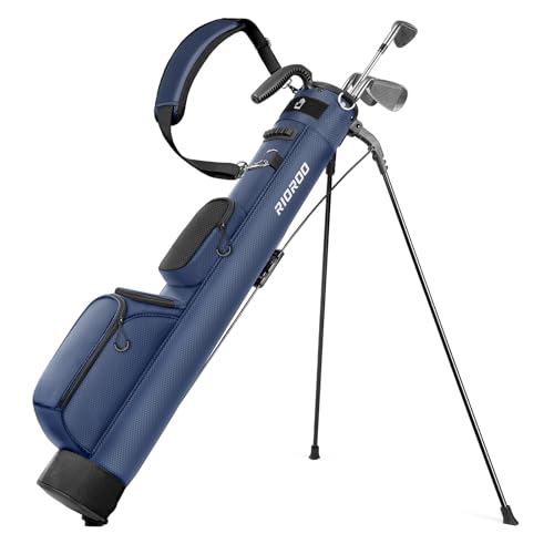 RIOROO Blue Golf Stand Bag for Men & Women - Lightweight 7-Club Carry Bag