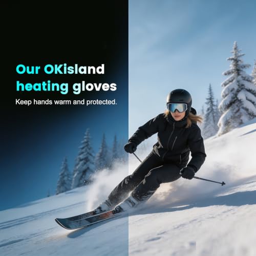 Heated Thermal Gloves for Men Women Large - Rechargeable Touchscreen Winter Gloves